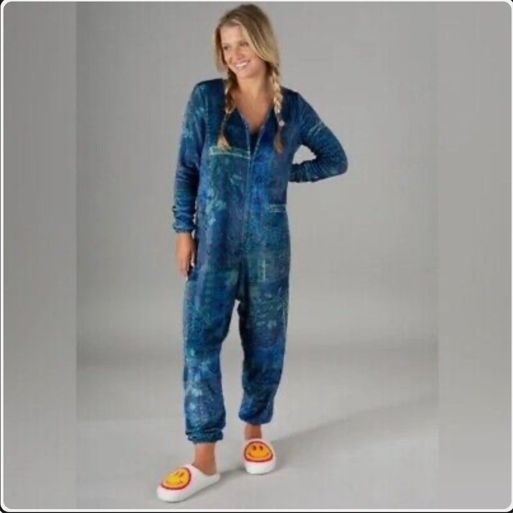 Natural Life Women’s Fleece oversized onesie pajamas - Picture 5 of 6